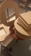 Bat 15x15 cm – točířská podložka, vyjímatelný střed Kugler&Toms